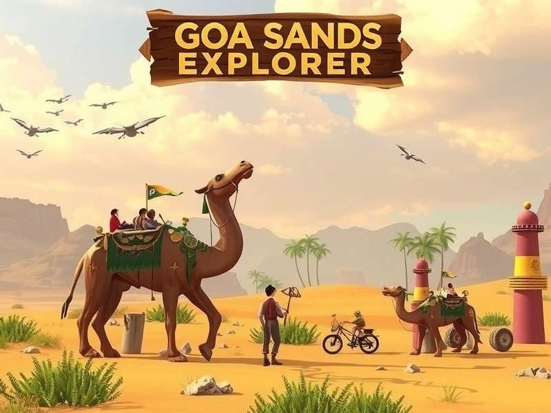 Goa Sands Explorer gameplay screenshot showing beautiful Goan landscapes
